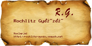 Rochlitz Győző névjegykártya
