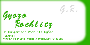gyozo rochlitz business card