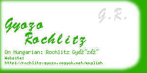gyozo rochlitz business card